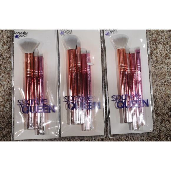 Sparkle Queen Face & Eye Kit Liner Brush Beauty 360 4 Total New - Picture 2 of 3